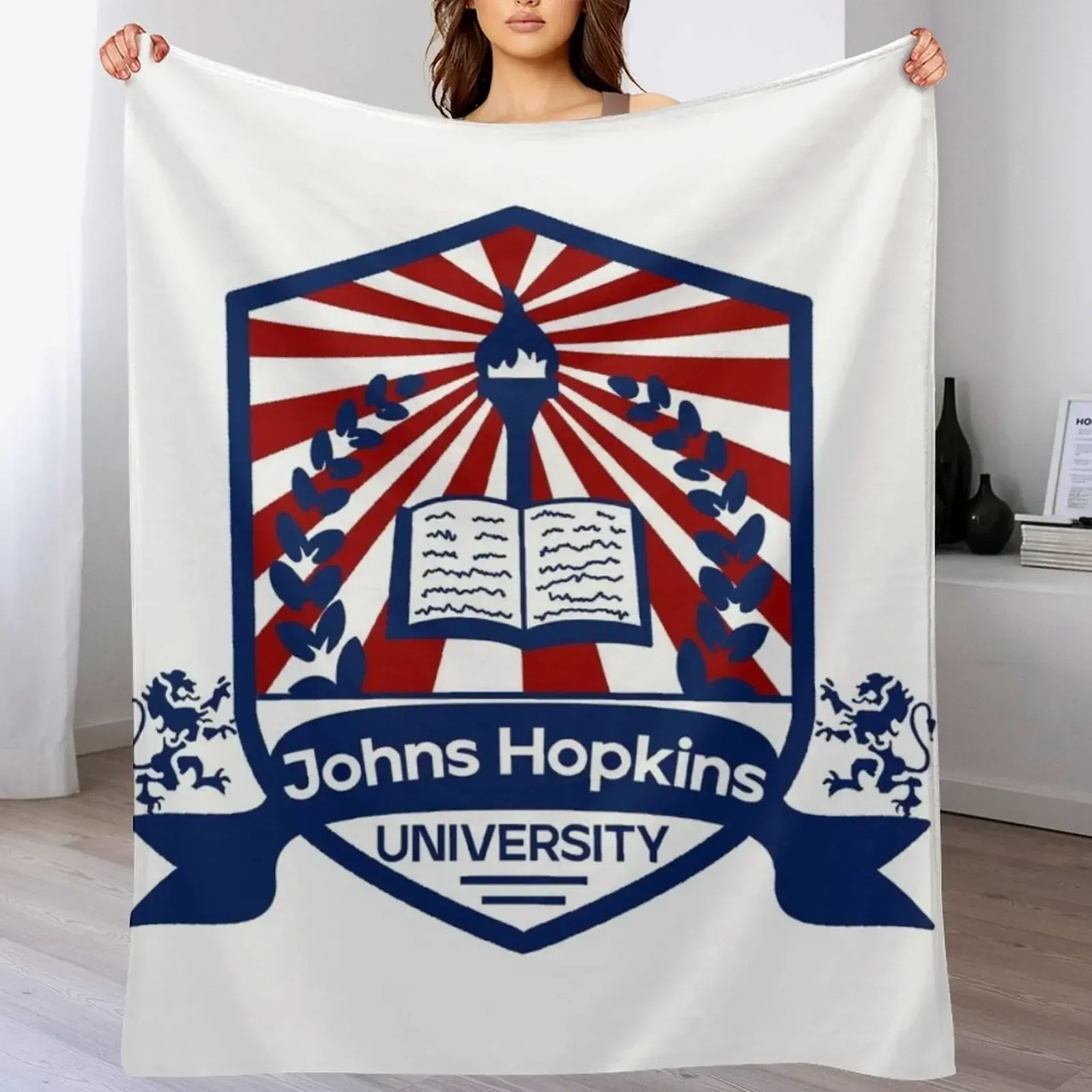 Johns hopkins красивое плюшевое фланелевое одеяло
