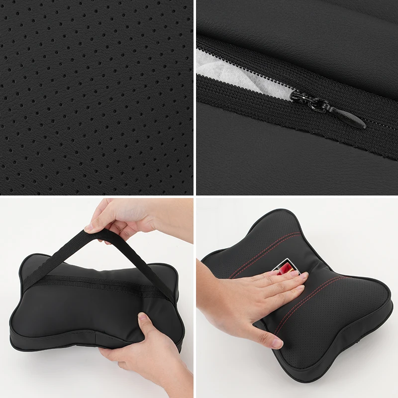 Car Accessories Seat Headrest Neck Pillow Lumbar Support For Hongqi H9 HS5 H5 H7 E-HS9 E115 HS7 LS7 2021 2022 2023