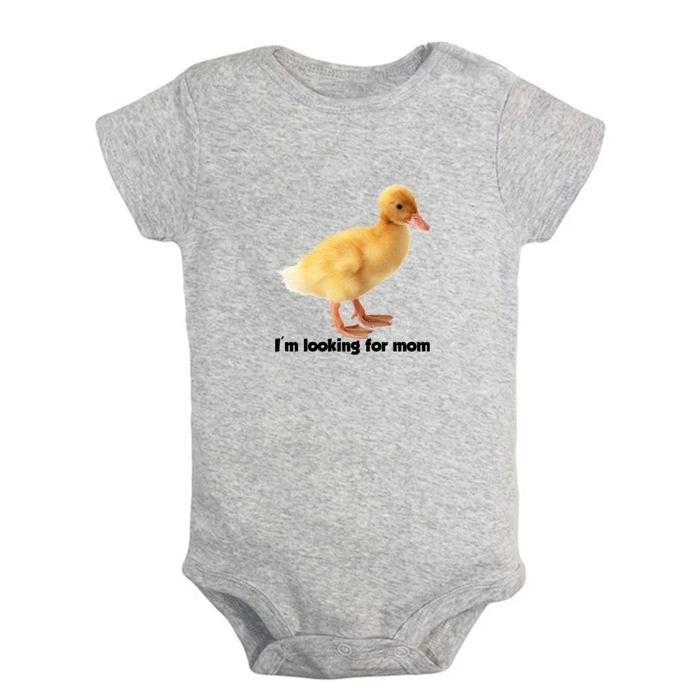 Я ищу маму милое детское боди в виде утенка для девочек забавное с принтом