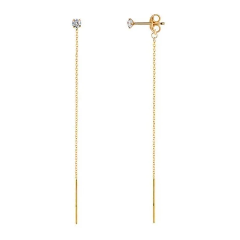 

CANNER реальные серебряные 925 Серьги 2021 Модные Серьги для женщин классические висячие Серьги-цепочки бриллиантовые женские Серьги