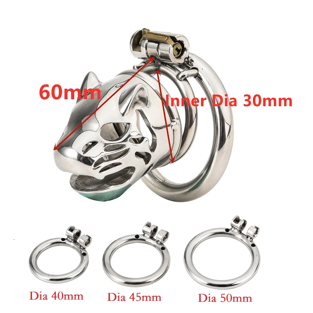 Замок для пениса из нержавеющей стали Женский верности маленькая Мужская