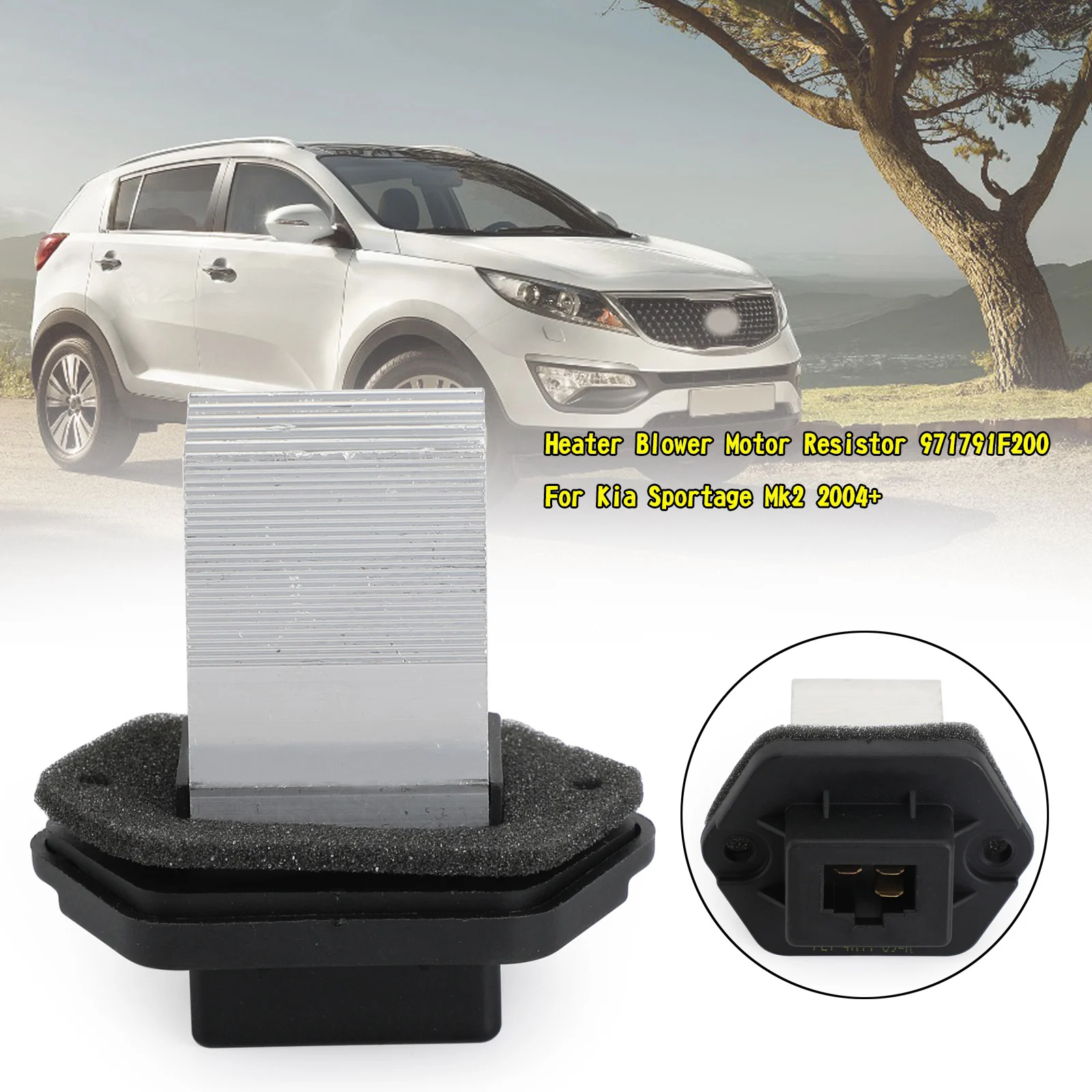 

Topteng вентилятора отопителя, резистор мотора 971791F200 для Kia Sportage Mk2 2004 + автомобильные автозапчасти