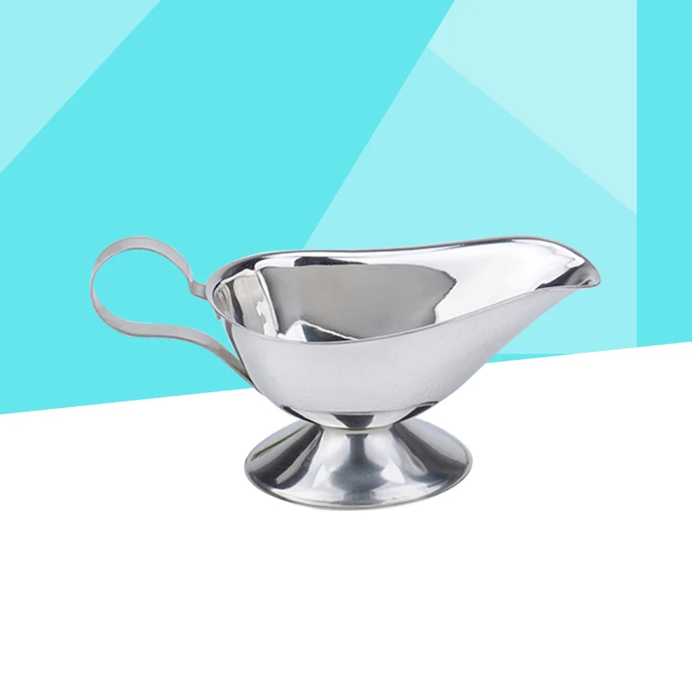 

Seasoning Mini Steel Sauce Dish Creamer Salad Dressing Container Dip Server Plates Dipping Side Boatdishes Metal Containers