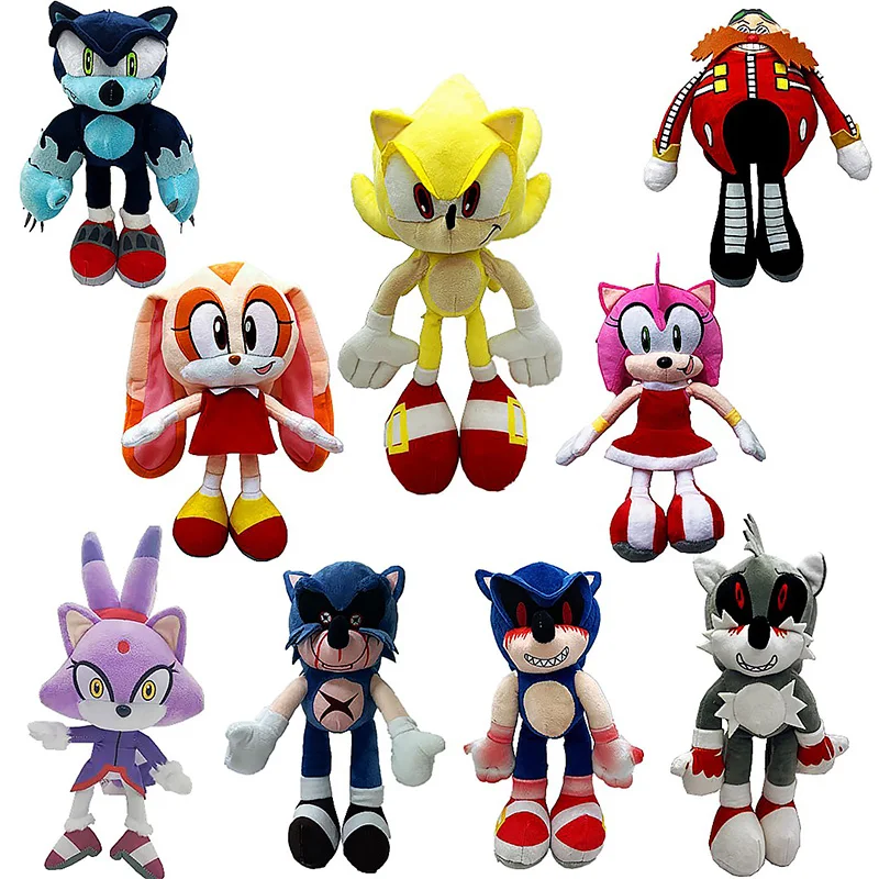 Японская мультяшная искусственная кожа звуковой еж супер Аниме Мягкие животные