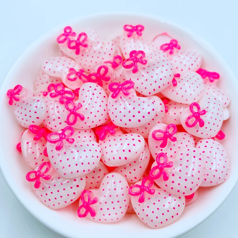 10 шт., милые мультяшные мини-бабочки в форме сердца, кабошоны из смолы с плоской задней частью, скрапбукинг, сделай сам, ювелирные изделия, аксессуары для рукоделия A89