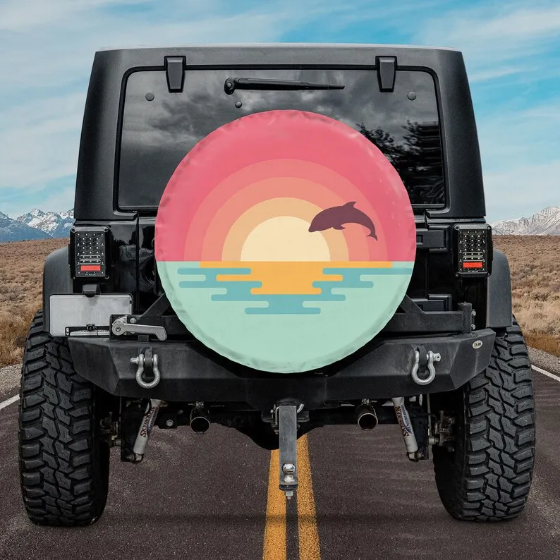 

Landscape Spare Tire Cover Holiday tire spare, Father's Day Gift, Spare Tire Cover For Car, Personalized Camper Tire Cover,