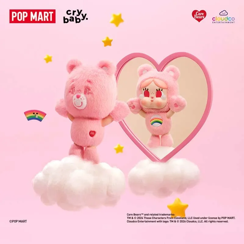 POP MART CRYBABY Серия Care Bears Виниловый плюшевый брелок-подвеска Загадочная коробка Оригинальная слепая коробка Игрушки-сюрпризы Украшение для сумки Фигурки для дома (art.: 3920dcce63f4e) - 3920dcce63f4e