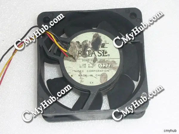Для Nikon D06T-24TU 25B 24VDC 0.10Amp 6025 6CM 60mm 60x60x25mm 3Pin охлаждающий вентилятор