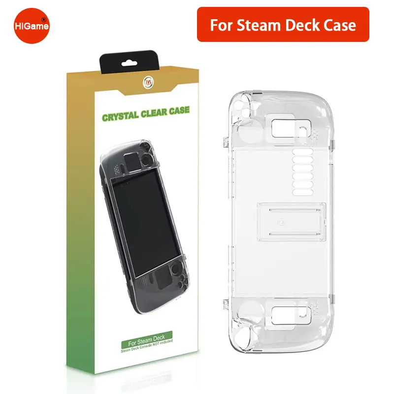 

Чехол для Steam Deck Crystal Shell SteamDeck узловой жесткий чехол прозрачный чехол с кронштейном игровые аксессуары