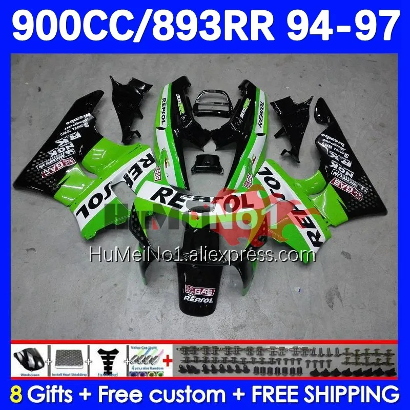 

Body For HONDA CBR 893RR CBR 893 CBR900 CBR893 RR 98No.63 CBR900RR CBR893RR 94 95 96 97 1994 1995 1996 1997 Fairing green respol