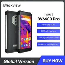 Blackview bv6600 pro telefone móvel áspero 4gb + 64gb 8580mahthermal câmera de imagem flir®Android 11 smartphone global (1)