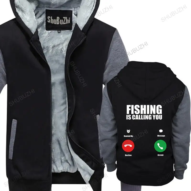 

Men streetwear hooded zipper Fishing Is Calling You hoodies Men Fish Gofishing Fisher Fishermen mens shubuzhi fleece hoodies