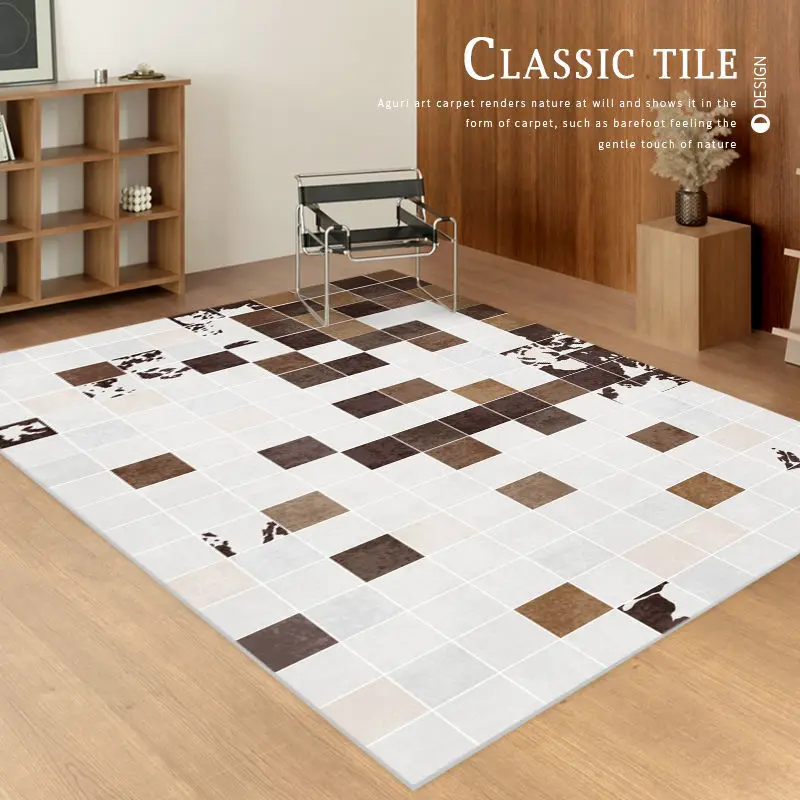 

Retro Carpet Living Room Modern Minimalist Bedroom Bedside Blanket Home Large Area Whole Coffee Table Floor Mat