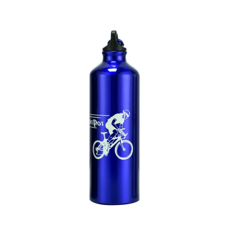 

750ml Aluminum Alloy Bicycle Water Bottle Portable Ultralight Sport Bottle Bicycle Accessories MTB Road Bike Kettle With Buckle