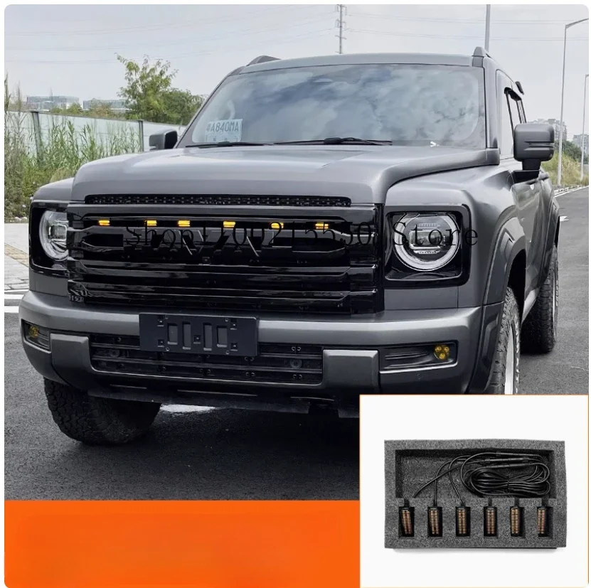 Для Haval H9 MKII 2024 2025 передний бампер дневные ходовые огни дальнего света передняя