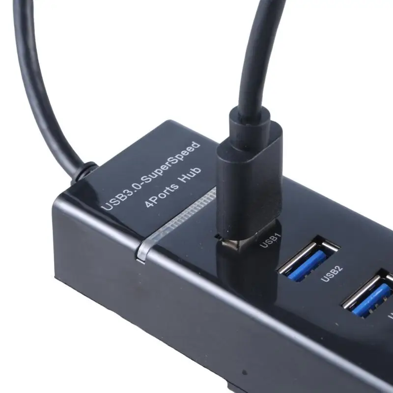 H37F Компактный 4-портовый концентратор USB3.0 Высокоскоростная передача данных для