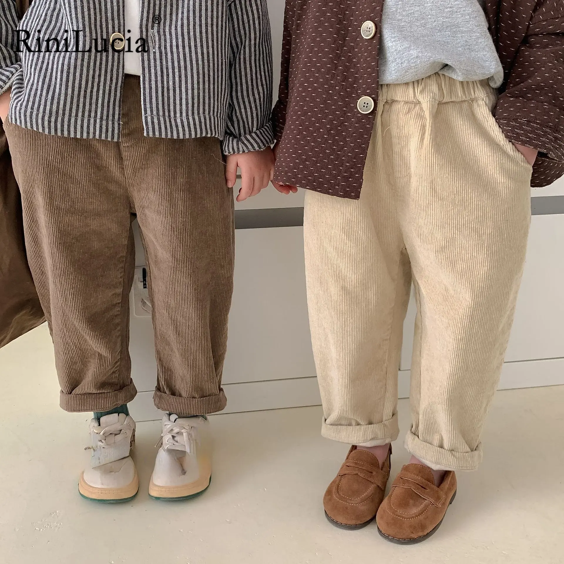 

2023 Spring Autumn New Girls Harem Pants Solid Children Loose Trousers Fashion Boys Casual Pants Loose Kids Clothes
