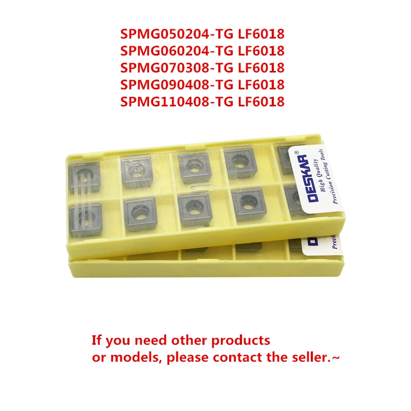 

DESKAR SPMG050204 SPMG060204 SPMG070308 SPMG090408 SPMG110408-TG LF6018 U Drill Carbide Inserts Suitable For Stainless Steel