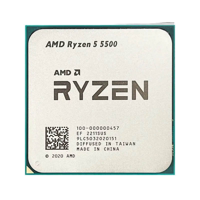 Процессор AMD Ryzen 5 5500 R5 3 6 ГГц б/у 6-ядерный 12-поточный ЦПУ 7 нм L3 = 16M 100-000000457 разъем AM4 -