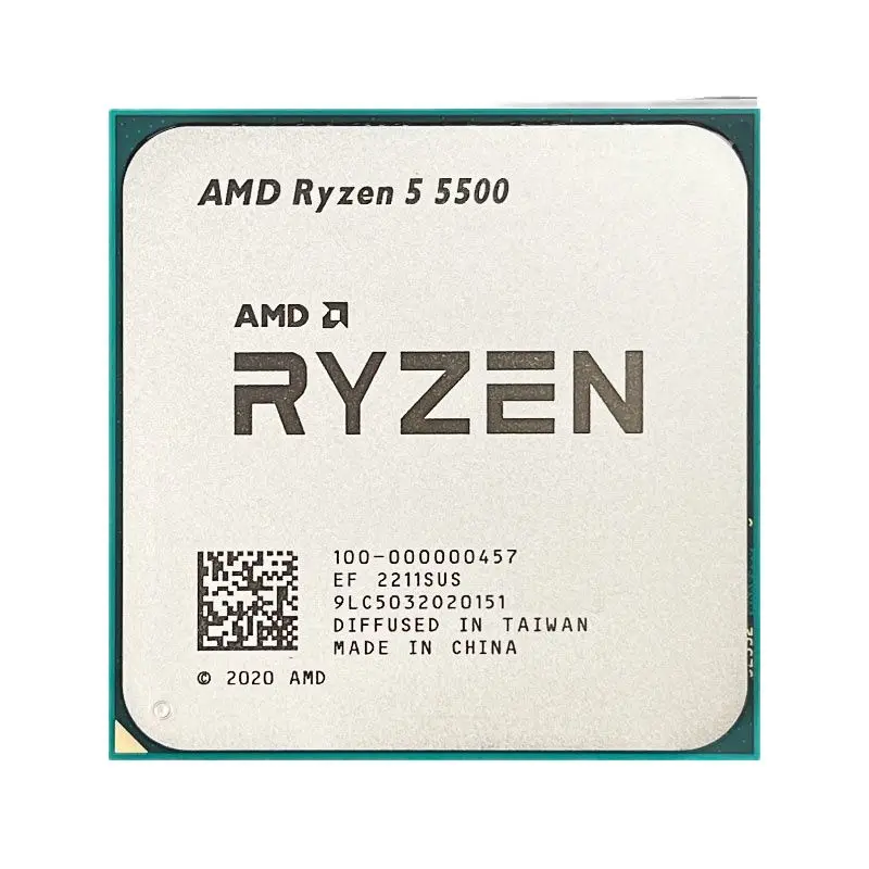 Процессор AMD Ryzen 5 5500 R5 3 6 ГГц 6-ядерный 12-поточный процессор 7 нм L3 = 16M 100-000000457 разъем