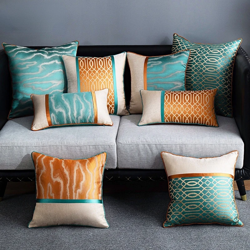 

Light Luxury Sofa Pillow Cushion New Chinese Living Room Pillow Case High Precision Stitching Pillow Case Decor Home