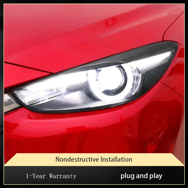 Автомобильные фары для Mazda 3 Axela Mazda3 2017 2018 2019 новая модель фар биксеноновые линзы