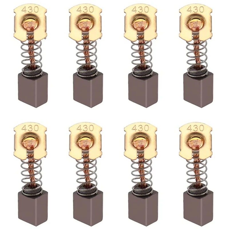 

8Pcs Carbon Brushes Electric Motor Brushes Motor Replacement Repair Part For CB430 Hand Drill Blower Blender Power Tool