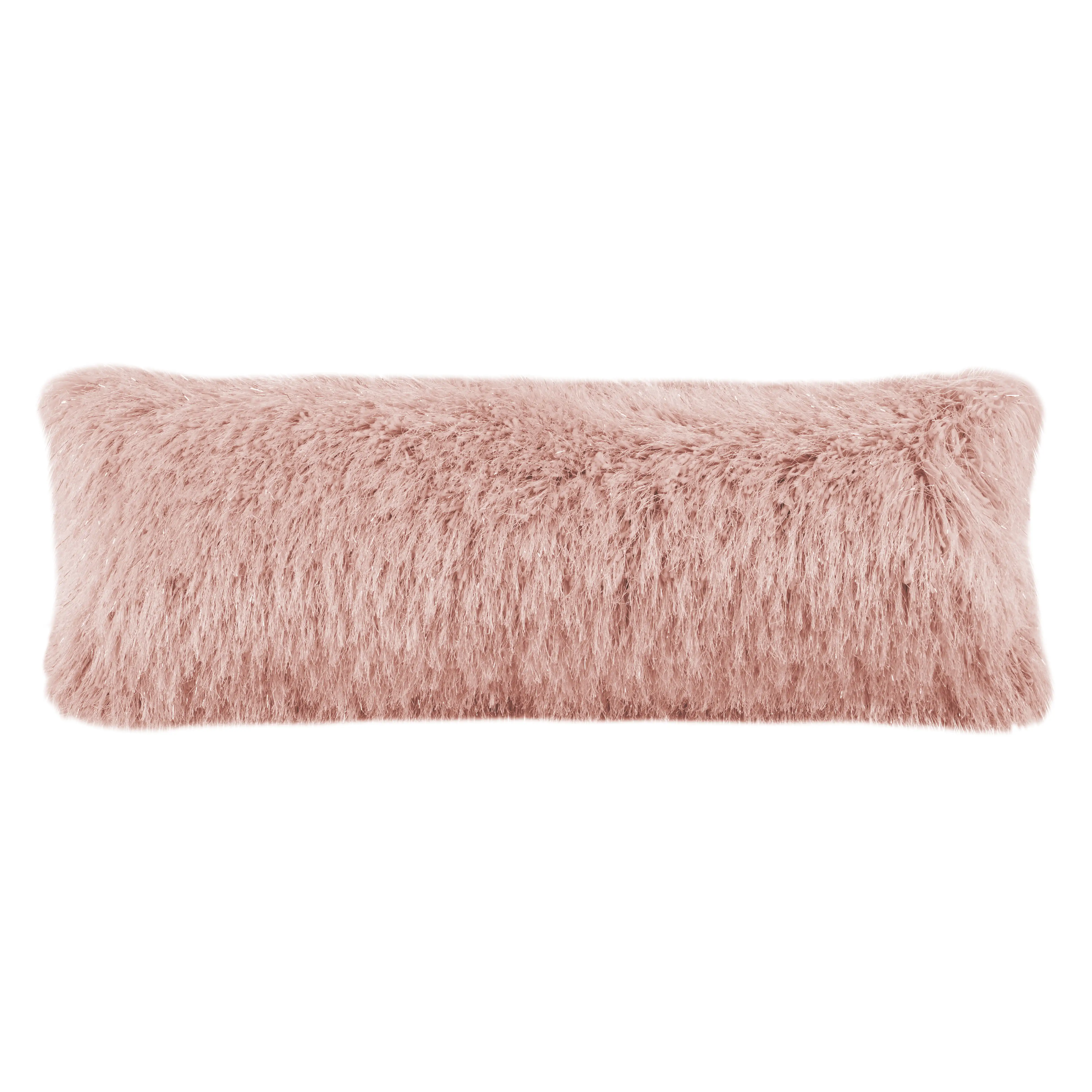 

Shag Modish Metallic Solid Plush Pillow