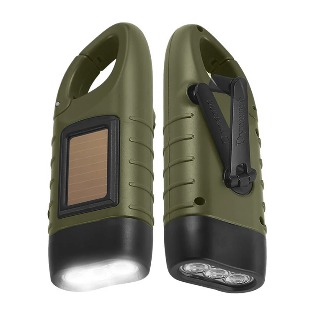 

Portable LED Flashlight Hand Crank Dynamo Torch Lantern Solar Powered Flashlight For Outdoor Camping Mountaineering flashlight