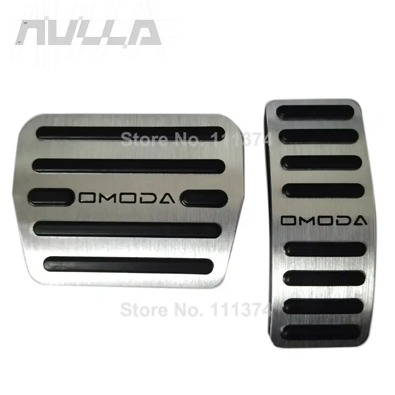 Алюминиевые педали для Chery Omoda C5 5 FX EV 2022 2023, педаль акселератора газа, топливная тормозная колодка, крышки, Аксессуары для автомобилей