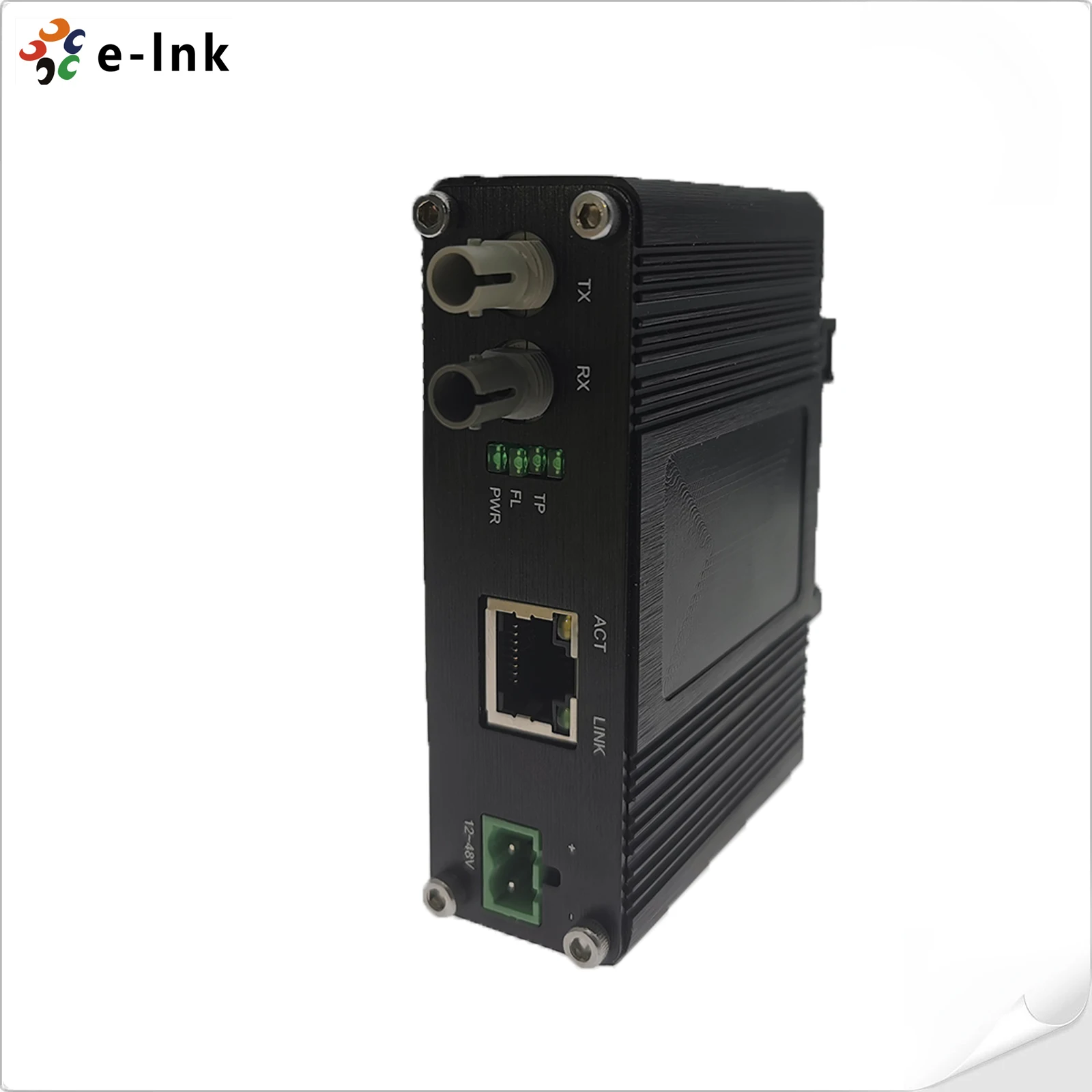 Фото Промышленный мини-конвертер Ethernet OEM 10BASE-T в 10BASE-FL с оптоволоконным разъемом ST для установки на DIN-рейку №4