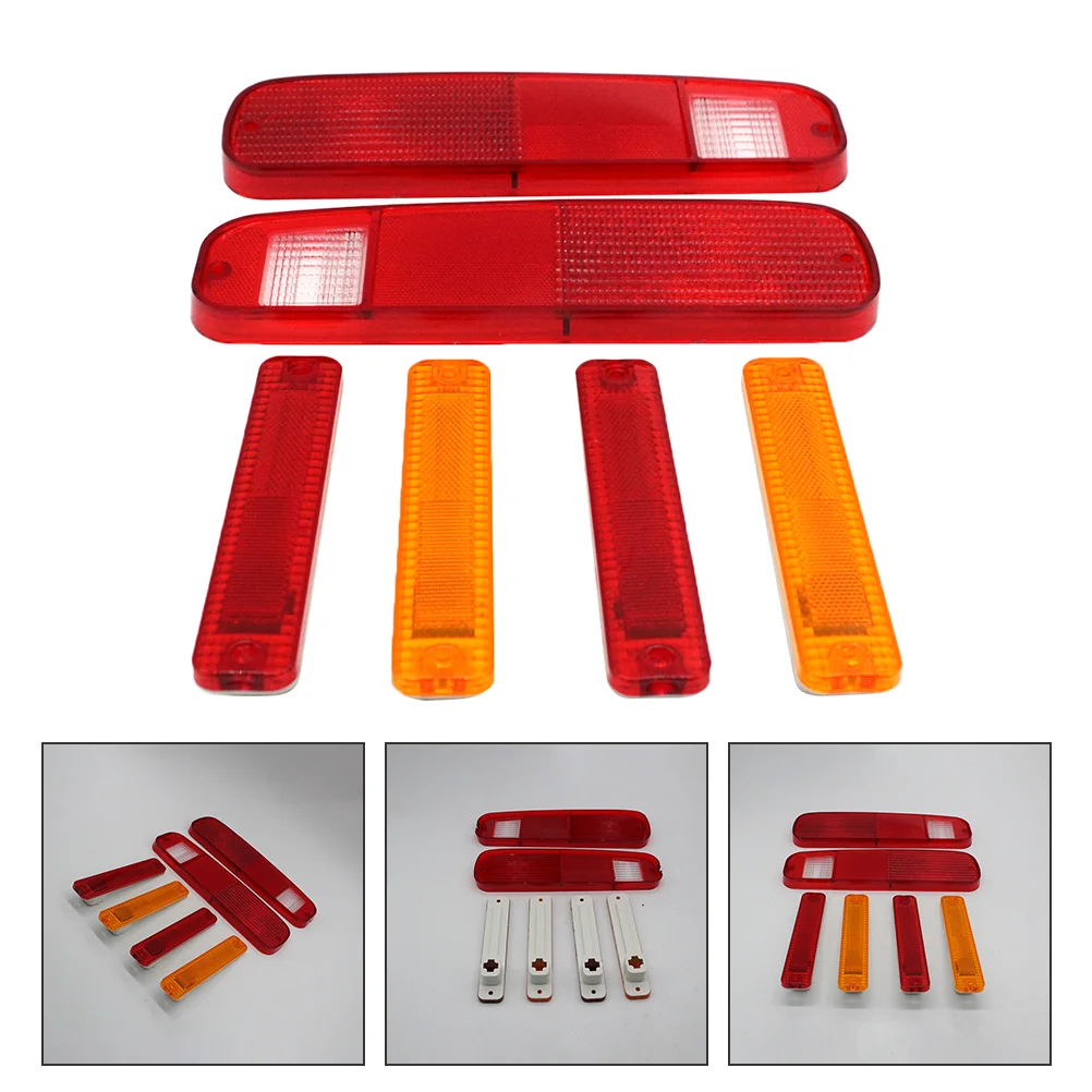 

6pcs Practical Replacement Taillight and Side Marker Covers Side Marker Lens