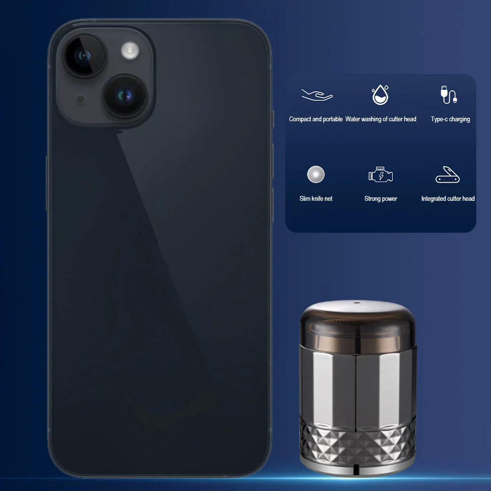 

Men Full Body Electric Shaver Compact Portable Beard Trimmer For Indoors