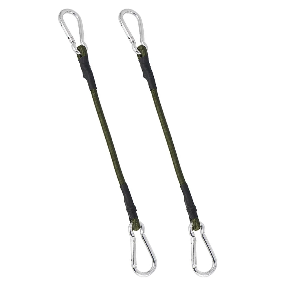 

2pcs Bungee Cords with Hooks Elastic Luggage Ropes Outdoor Tent Fixing Belts