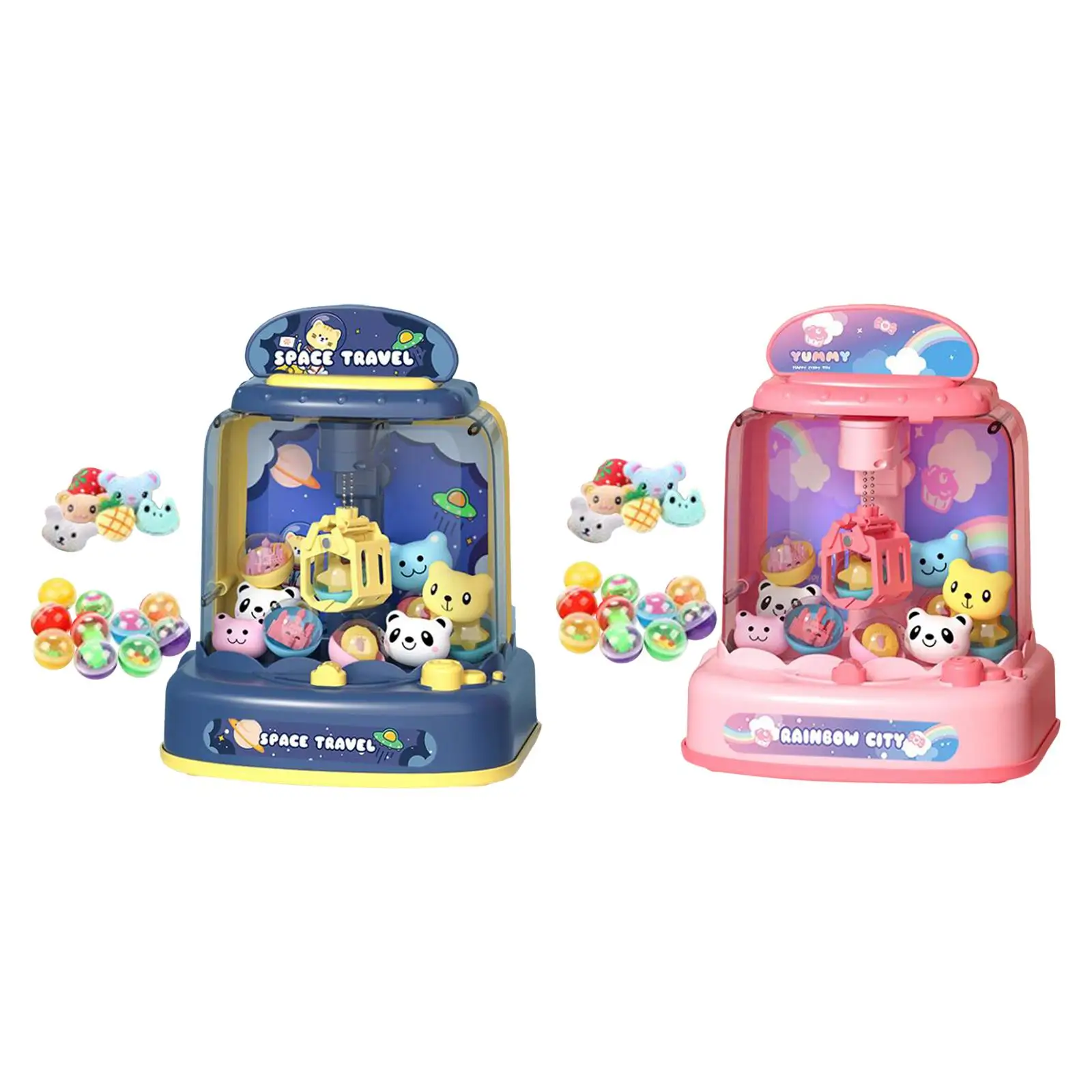 

Novelty Kids Small Claw Machine Party Favors Indoor Toy Doll Machine with Sounds Mini Vending Machines for Kids Girls Boys Gifts