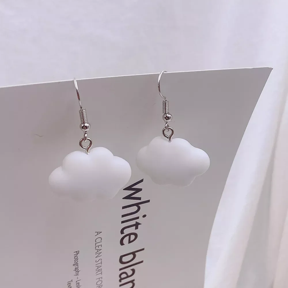 

Cute Sweet Summer Cloud Drop Earrings Punk Jewelry For Cool Women Girl Friendship Gifts