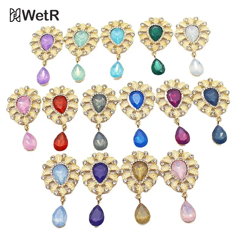 

Creative Rhinestone Brooch Accessories Jewelry Decoration Water Drop Flowerpot Pendant DIY Clothing Brooch Jewelry Accessories