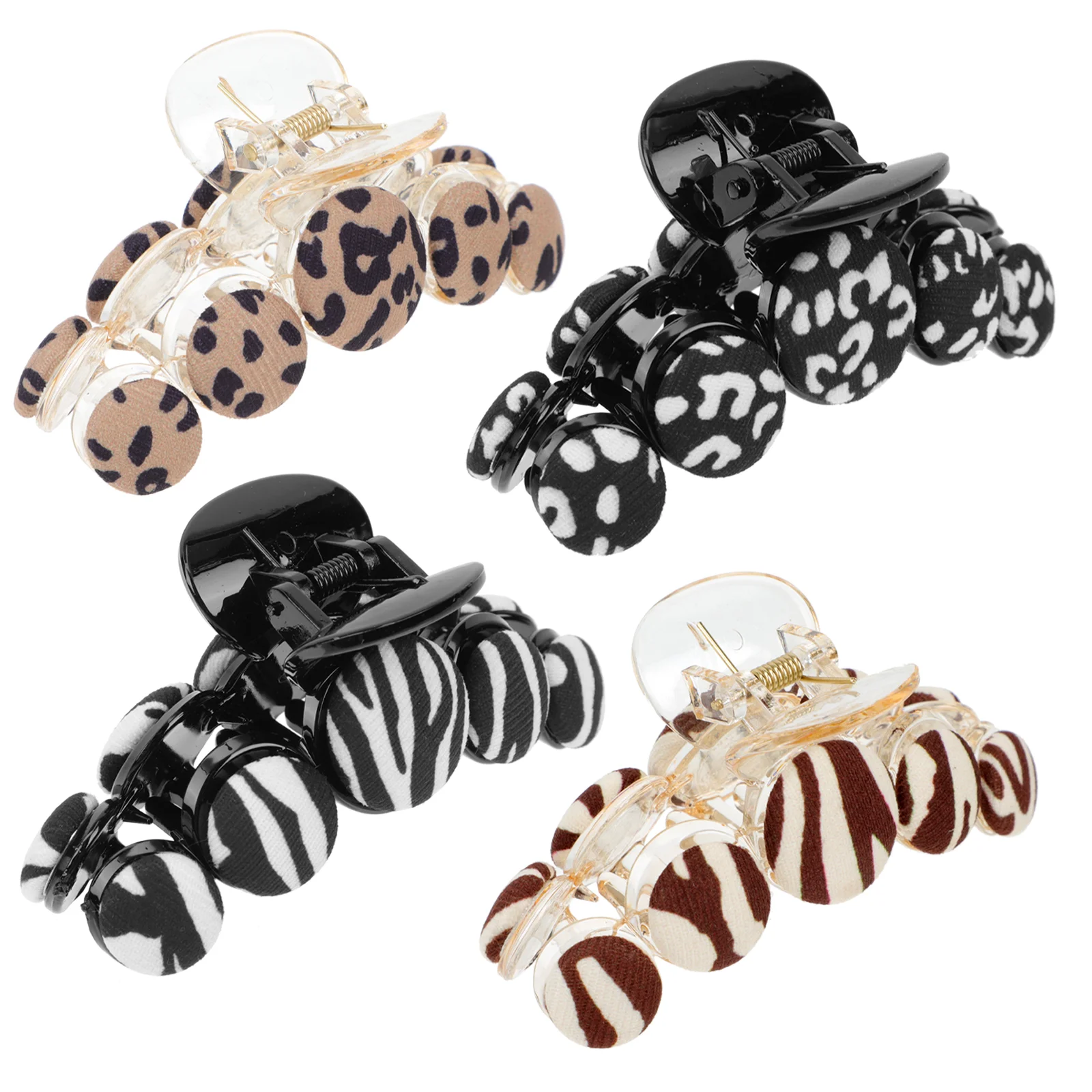 

4pcs Shark Hair Claws Plastic Hair Jaw Clamps Shower Hair Claw Accessories