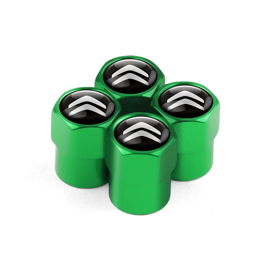 

Металлические автомобильные Значки 4 шт., колпачки для клапанов колесных шин, автомобильные аксессуары для Citroen C1 C2 Picasso C4L VTS C-ELYSEE C5 C6 DS