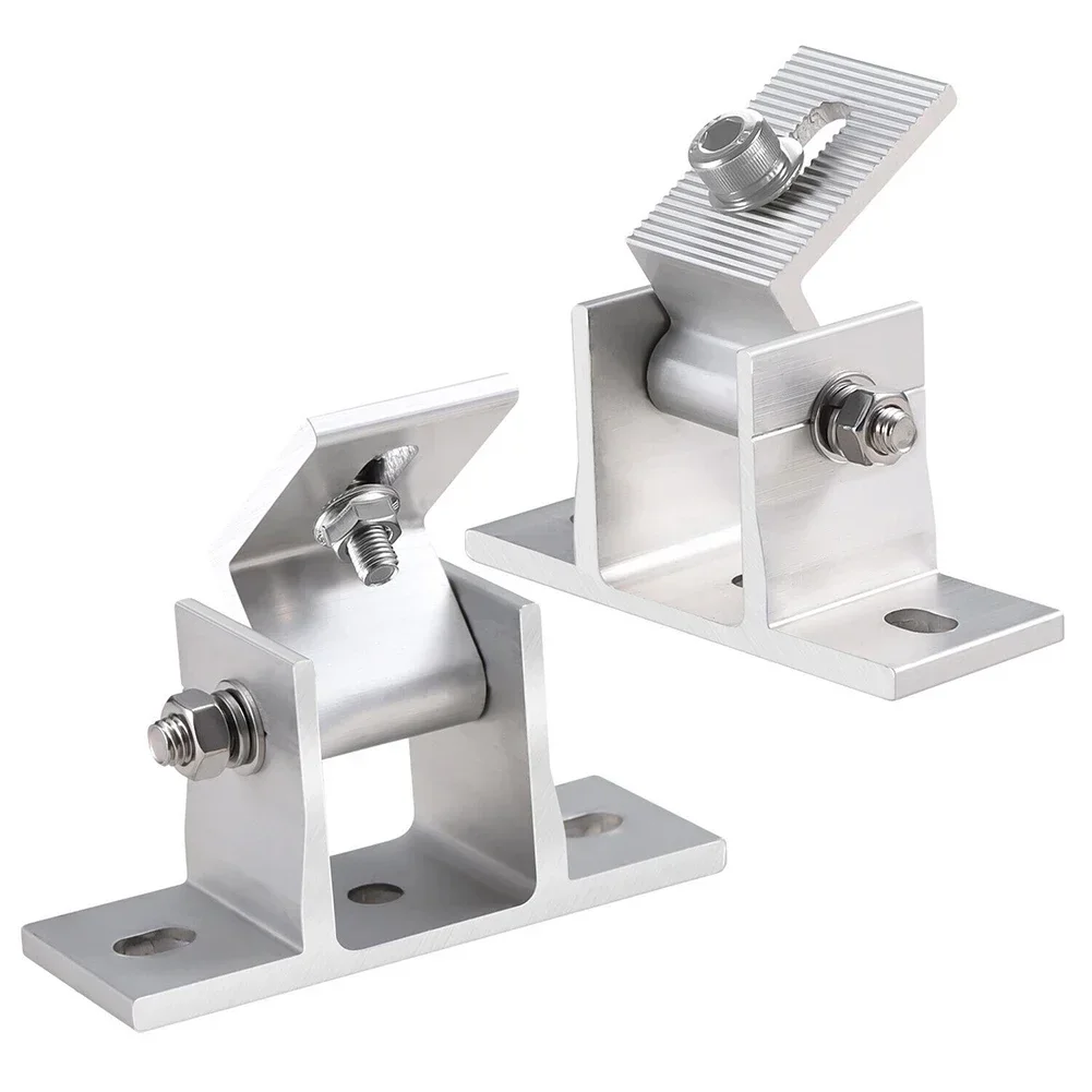 4 комплекта Регулируемый Монтажный кронштейн для солнечной панели зажим