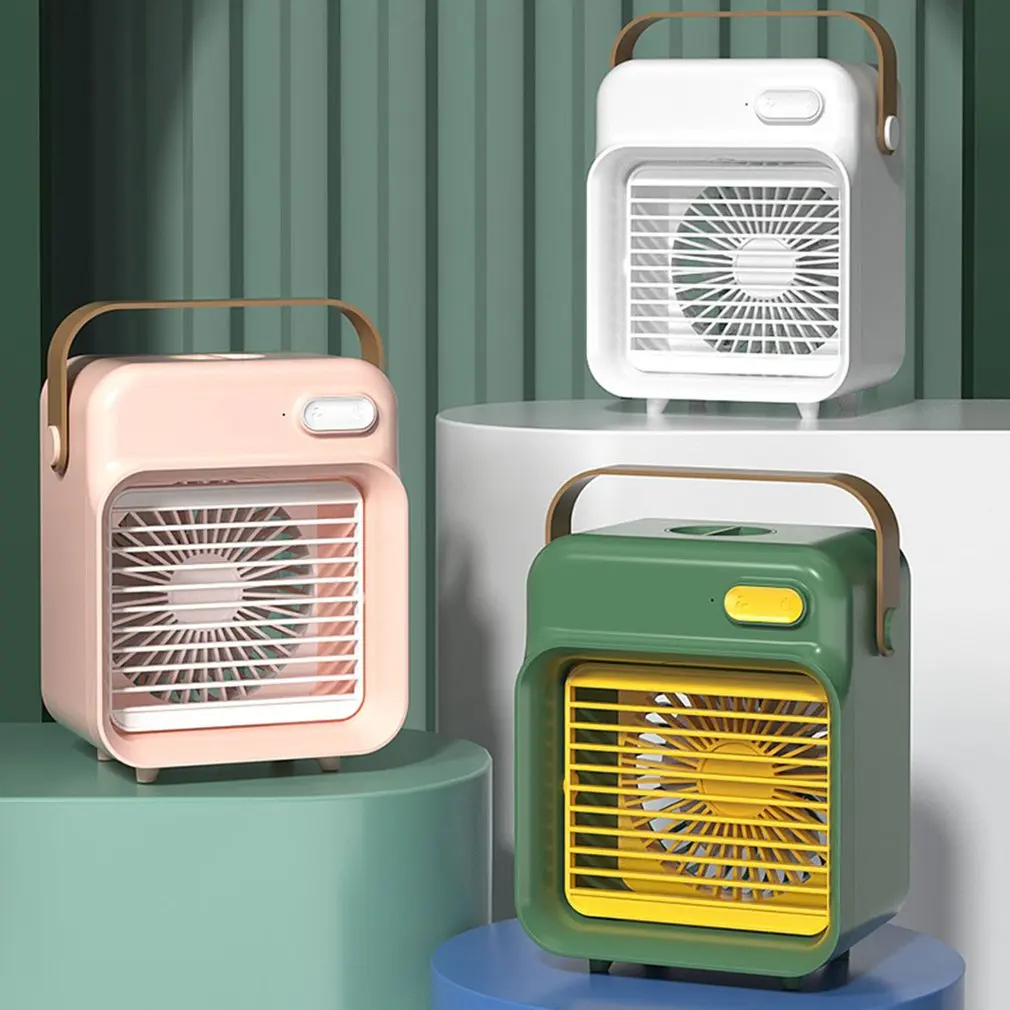 

Fan Portable 150ML Water Air Cooler Humidifier Desktop 3 Speed Fan Misting Quiet Spray Evaporative Cooler For Camping Room