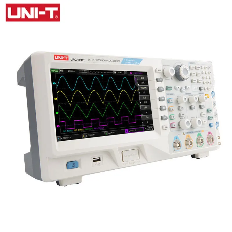 

UNI-T Digital Phosphor Oscilloscope 2/4 Analog Channels 2.5GS/s 200000wfms/s UPO3102CS/UPO3202CS/UPO3204CS