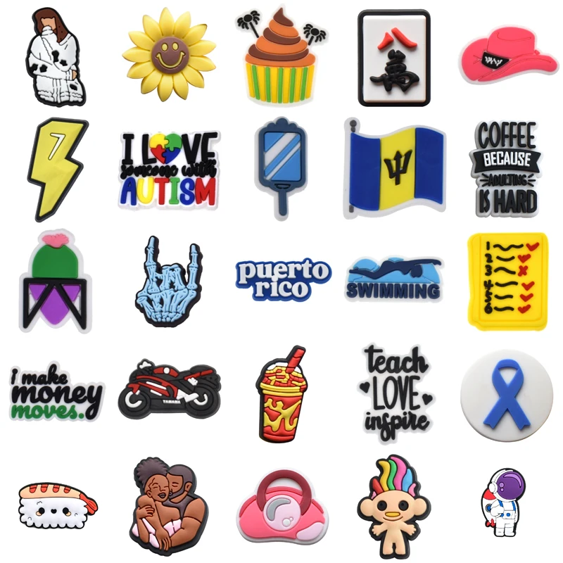 

Women Charm Men Shoes Accessories Set Jeans Para Pins Wholesale Bulk Packs Girl Gifts Decorations for Crocs Kids Boy Shoe Charms