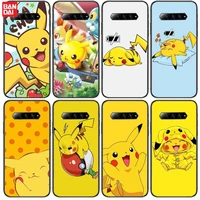 cute hot selling pikachu phone case for xiaomi redmi black shark 4 pro 2 3 3s cases helo black cover silicone back prett mini c