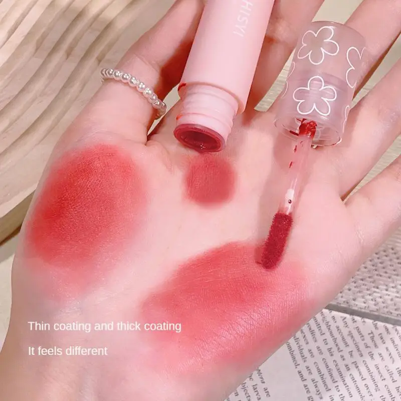 

HISYI Soft Velvet Lip Glaze Natural Matte Face Holding Makeup Plain Appearance Waterproof Lasting Non-stick Cup Makeup Lipstick
