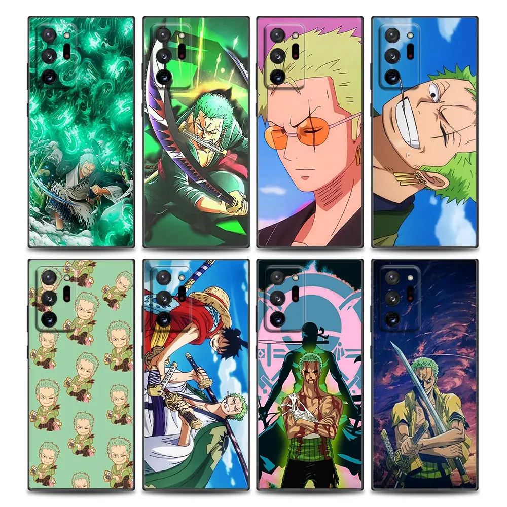 

Anime One Piece Zoro Pirate Phone Case for Samsung Note Note 9 Note 10 M11 M12 M30s M32 M21 M51 F41 F62 M01 Soft Silicone