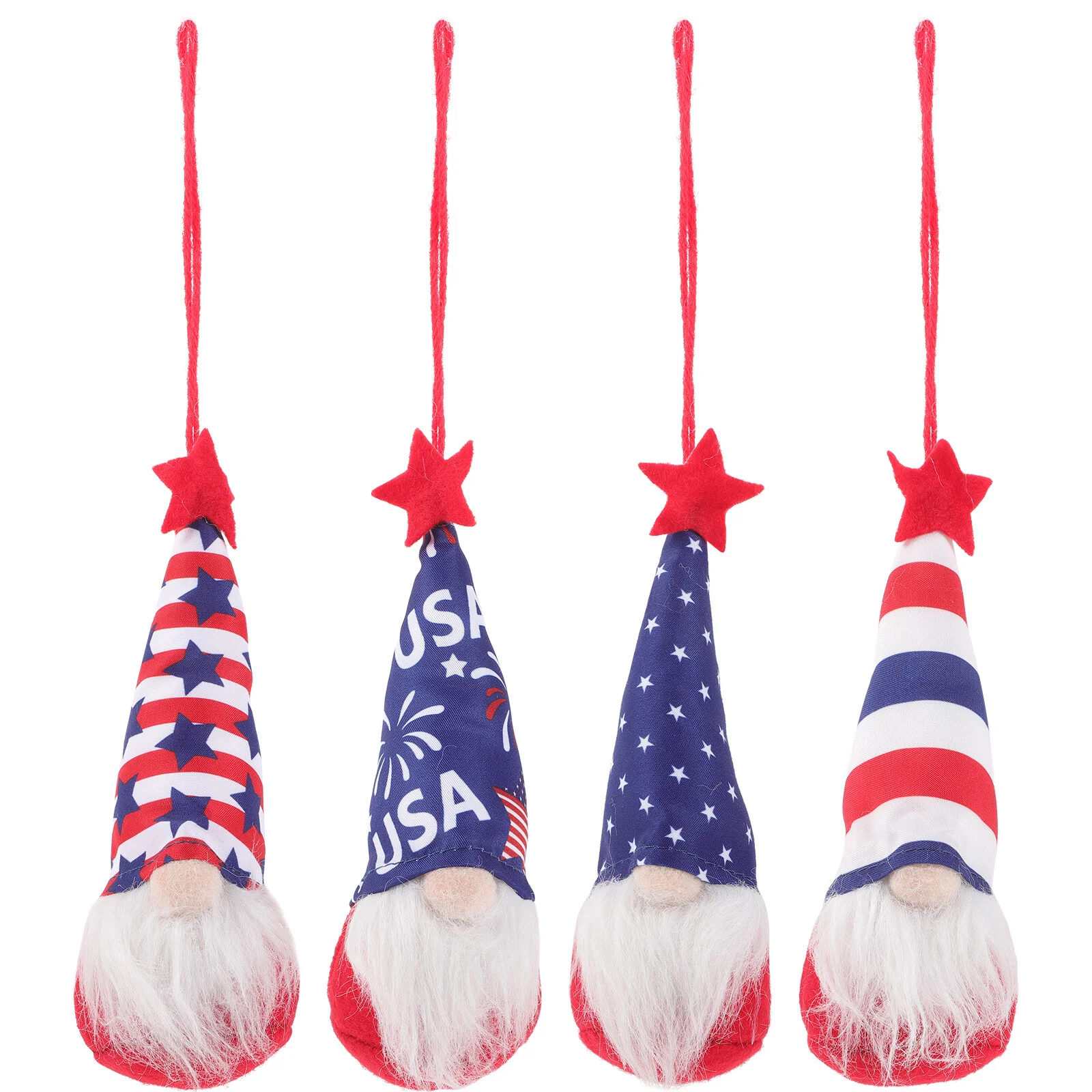 

Independence Day Decorations Patriotic Fourth July Gnomes 4th Ornaments Decors Tree Hanging American Flag Stick