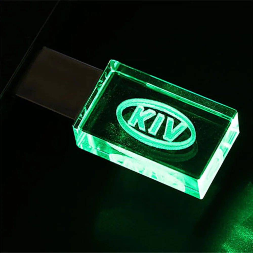 Креативная кристаллическая USB-флешка 128 ГБ с бесплатной гравировкой логотипа