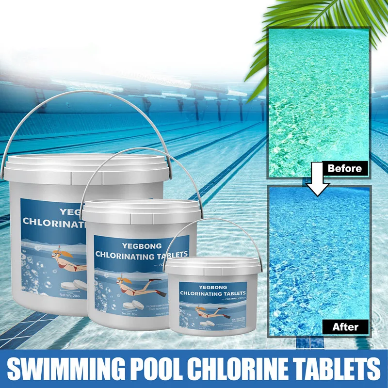 

Swimming Pool Effervescent Tablets Improve Water Quality Clarification Remove Odor Multifunctional Instant Cleaning Tablets