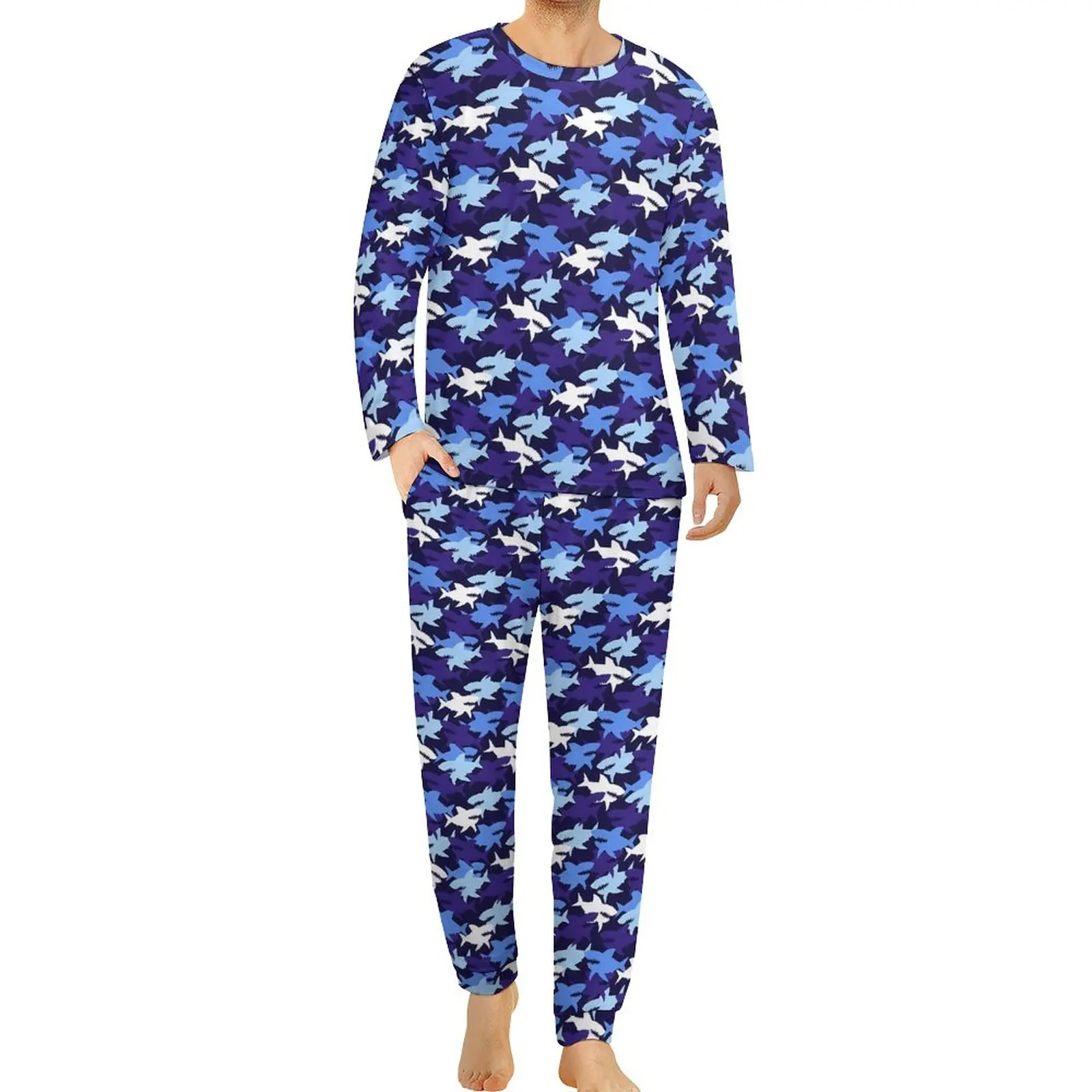 

Пижама Мужская камуфляжная с длинным рукавом, 3XL, 4XL, 5XL